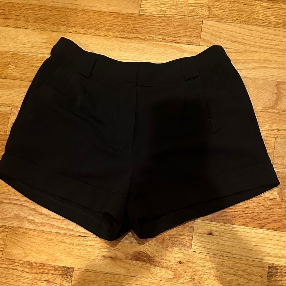 Black High Waisted Women's Shorts
